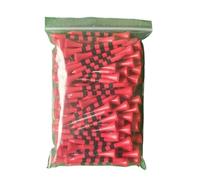 BAYNOPURIN Tees De Golf 100 Uds. Tees de Golf tee 2,76/3,27 Pulgadas 4 Rayas Negras Colores Blancos 7 Veces más Fuertes Que la Madera(70mm 100 pcs Red)