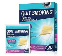 BAYON Parches para dejar de fumar 14 mg Paso 2 reduccion gradual del tratamiento antitabaco - Elimina dependencia y controla ansiedad - 30 parches naturales 24h