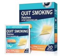 BAYON Parches para dejar de fumar 21 mg Paso 1 reduccion gradual del tratamiento antitabaco - Elimina dependencia y controla ansiedad - 30 parches naturales 24h