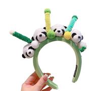 BAYORE Lindo aro de panda de peluche para mujer, diadema de maquillaje para sesión de fotos, accesorios para el cabello de Halloween, diademas de cosplay para mujer, diadema de panda, Halloween,