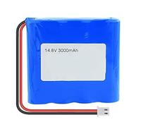 BaYte Batería de Iones de Litio 18650 de 14,8 V, 3000 mAh, con Enchufe XH de 2 Pines para Linterna de lámpara LED