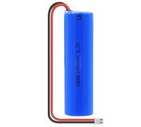 BaYte Batería Recargable de 3,7 V 2000 mAh, batería de Iones de Litio 18650, batería Recargable con Cable DIY, con Enchufe XH 2P, 1 Unidad