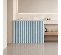 BAYTEWJX Cortina Magnética Opaca Estilo Acordeón,Cortinas Cortas Plegables para Armarios,con Rieles Deslizantes,para Puertas/Guardarropas.(Blauw,80x70cm)