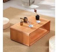 BAYTEWJX Japanese Floor Table,Rectangular Coffee Table,Floor Dining Table,with Storage Space,Modern Tatami Coffee Table,No Assembly Required,for Living Room Dining RoomTatami Office Balcony.
