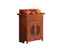 BAYTEWJX Mesa de Altar,Nicho de Buda para Mesa Ofrenda,con Cajones y Espacio de Almacenamiento,para Salas de Estar Templos.(Red Teak,78x48x118.5cm)