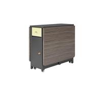 BAYTEWJX Mesa de Comedor Plegable Multifuncional Extensible Mesa de Hoja Abatible con Ruedas para Espacios Pequeños Comedor Cocina.(Gray,150x80x74cm)