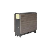 BAYTEWJX Mesa de Comedor Plegable Multifuncional Extensible Mesa de Hoja Abatible con Ruedas para Espacios Pequeños Comedor Cocina.(Gray,120x80x74cm)