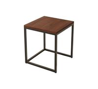 BAYTEWJX Nesting Center Coffee Table Wooden Square Coffee Table 1/2 Piece Low Rectangle Tea Wooden Table with Iron Legs Easy to Assemble Side Table for Small Spaces Home Office Bedroom.