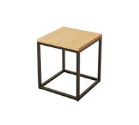BAYTEWJX Nesting Center Coffee Table Wooden Square Coffee Table 1/2 Piece Low Rectangle Tea Wooden Table with Iron Legs Easy to Assemble Side Table for Small Spaces Home Office Bedroom.
