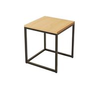 BAYTEWJX Nesting Center Coffee Table Wooden Square Coffee Table 1/2 Piece Low Rectangle Tea Wooden Table with Iron Legs Easy to Assemble Side Table for Small Spaces Home Office Bedroom.