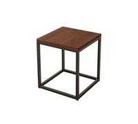 BAYTEWJX Nesting Center Coffee Table Wooden Square Coffee Table 1/2 Piece Low Rectangle Tea Wooden Table with Iron Legs Easy to Assemble Side Table for Small Spaces Home Office Bedroom.