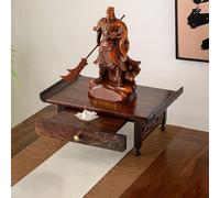 BAYTEWJX Personal Mesa de Altar,Desktop Buddha Estatuilla,Mesa de Meditación,con Bandejas Extraíbles,para Paredes y Escritorios.(50x25x16cm)