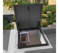 BAYTEWJX Trampilla de Mantenimiento de Techo Aleación de Aluminio Trampilla de Techo Claraboya Techo Tapa para Residencial Invernaderos y Techos.(ID50x50cm)