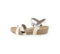 Bayton Sandalias 'CANBERRA' crema / marrón claro / oro / blanco 37 EUR