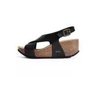 Bayton Sandalias con hebilla 'Rea' gris claro / negro 42 gris claro / negro