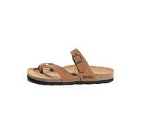 Bayton Sandalias de dedo 'TRIADE' camelo / arena / negro 44 camelo / arena / negro