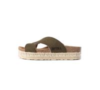 Bayton Zapatos abiertos 'Penelope' ecru / marrón claro / caqui / negro 37 EUR