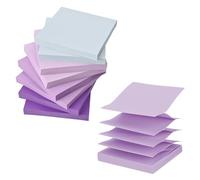 BAYTORY 640 Hojas Pop Paper Up Notas Adhesivas, 3 x 3 Pulgadas, Blocs Autoadhesivos, Blocs Gradiente Morado, Blocs de Notas para Oficina Escolar (Serie Morado)