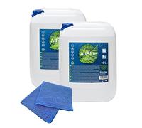 baytronic 20 l 2 x Agrola AdBlue incluye manguera de llenado de 10 L + paño de microfibra azul - para coches diésel como BMW, VW & Audi