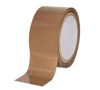 baytronic Cinta adhesiva silenciosa, 66 m x 50 mm, 48 pulgadas, marrón o transparente (1 rollo, marrón)