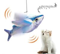 BaYuYPOO Juguete interactivo para gatos de interior, recargable por USB, sin volar, activado por tacto, divertido juguete de ejercicio para gatitos o perros pequeños