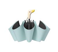 BaYuYPOO Paraguas de pato, bonito paraguas con mango de pato, paraguas pequeño compacto para lluvia y sol, paraguas de cabeza de pato para adultos, mango de madera ligero, paraguas plegable pequeño