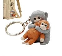 BaYuYPOO Protect Punch The Monkey - Llavero de peluche 3D con diseño de mono ponche para mochila, bolso, llaves de coche, regalo, estilo 4, One Size