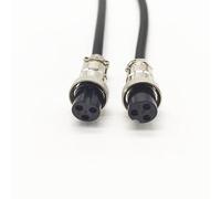 bayzconn GX16 3 Pin Cable Doble Cabeza Hembra Aviación Cordset, GX16 3 Pin Panel Mount Circular Metal Aviación Conector Cable Hembra a Hembra Adaptador Cable (2 metros/6.56ft)