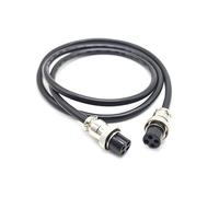 bayzconn GX16 4 Pin Cable Doble Cabeza Hembra Aviación Cordset, GX16 4 Pin Panel Mount Circular Metal Aviación Conector Cable Hembra a Hembra Adaptador Cable (5 Metros/16.4ft)