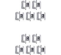 BAZAC 5 unids/Set bisagras de Cuatro Pliegues, bisagras Curvas DIY, bisagra de Puerta de gabinete de Envoltura Ajustable, Productos de ferretería para el hogar-10PCS