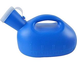 BAZAC Urinario Masculino de 2000ML, Orinal portátil Duradero para Hombre, Orinal para Orinal, urinario de Viaje para Inodoro