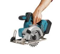 Bazargame Batería Sierra circular de mano eléctrica sin escobillas 4.0 Ah batería sierra circular profesional mojado seco cuchillo de corte eléctrico inalámbrico con cargador