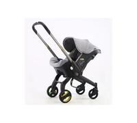 Bazarland30. Silla de paseo 4 en 1 para recién nacidos, sistema de viaje ligero y multifuncional. GRIS