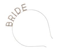 BAZEITFLOW 1 pieza Diadema de Novia Bride con Diseño de Letras y Rhinestones para Bodas y Fiestas Accesorio Elegante para Mujeres