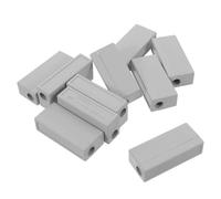 BAZEITFLOW 10 Bloques de Terminales de Tornillo para Barra de Puesta a Tierra de Cobre Bloque de Conexión Eléctrica 25-16 Mm² Regleta de Bornes con Carcasa Aislante para Instalaciones