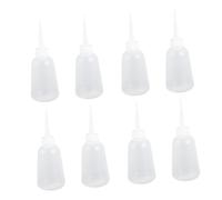 BAZEITFLOW 10 piezas Botellas Dosificadoras de Pegamento Líquidas de Unidades Botellas Exprimibles Transparentes para Manualidades y Control Preciso de Goteo Plástico Duradero Reutilizable