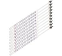 BAZEITFLOW 10 piezas de de Vidrio Resistente Medidor de Densidad para Líquidos Dulces y Jarabes para Vino Sidra y Precisión Fácil de Leer