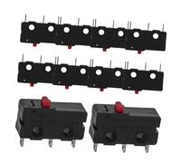 BAZEITFLOW 10 piezas Unidades Micro Interruptores de Límite sin Palanca para Electrodomésticos Repuesto Resistente y Preciso para Sistemas de Control Automático