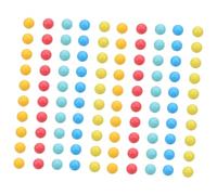 BAZEITFLOW 100 piezas Bolas Plásticas Pequeñas de Colores para Contar y Enseñar Probabilidad Herramienta Educativa Versátil para Clasificación y Aprendizaje Matemático