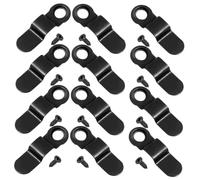 BAZEITFLOW 100 Piezas Botones Giratorios de Hierro Negros para Marcos de Fotos, Clips de Soporte para Fijación de Cuadros y Fotografías, Accesorios para Colgar en Pared, Uso Manualidades