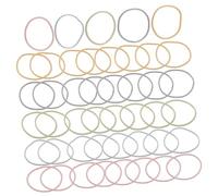 BAZEITFLOW 100 piezas Gomas Pelo Finas sin Costura Elásticas Cómodas para Niñas y Mujeres Sujeción Segura sin Daño Accesorios Básicos y Modernos para Coleta Diaria