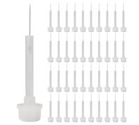 BAZEITFLOW 100 Piezas Pinceles Reemplazo para Uñas Mini Cepillo de Nail Art con Cabezal Suave para Esmalte Gel Portátil y Compatible con Botellas de Esmalte Cepillo Liner Preciso para