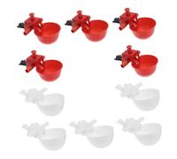 BAZEITFLOW 10piezas Cuencos para Beber Bebederos Automáticos para Pollos Aves De Corral Comedero Automático Bebedero para Codornices
