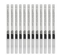 BAZEITFLOW 12 piezas Lápiz de Maquillaje de Ojos Delineador Blanco Hidratante Resistente al Agua para Resaltar y Definir el Maquillaje de Ojos para Sombras y Gloss Labial