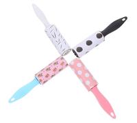 BAZEITFLOW 12 piezas Rodillo Quitapelusas Adhesivo con Mango Removedor Portátil de Pelos de Mascotas para Ropa Muebles y Alfombras Mini Rodillos de Viaje para Limpieza Eficaz