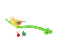 BAZEITFLOW 1juego Percha De Juguete para Pájaros con Campanas Juguete Divertido para Periquitos y Agapornis Accesorio De Jaula De Seguro y Resistente Estación para Aumentar La Actividad De