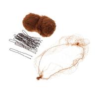 BAZEITFLOW 1juego Redecillas Invisibles Para Moños De Ballet Malla De Cuidado Natural Para Estilo Para Bailarinas y Azafatas De Cafés