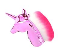 BAZEITFLOW 1pieza Brocha De Maquillaje Unicornio Mango De Pincel Cosmético Para Polvos y Base Para Mujeres y Niñas Herramienta De Maquillaje Creativa y