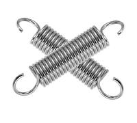 BAZEITFLOW 2 Ganchos de Suspensión de Resorte para Hamaca y Silla Colgante, Gancho Ajustable de Acero Resistente para Porche y Jardín, Kit Práctico para Colgar Columpios y Almacenamiento