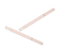 BAZEITFLOW 2 pares Baquetas de Madera para de Palillos Musicales para Estudiantes y Adultos y Versátiles para Percusión Géneros